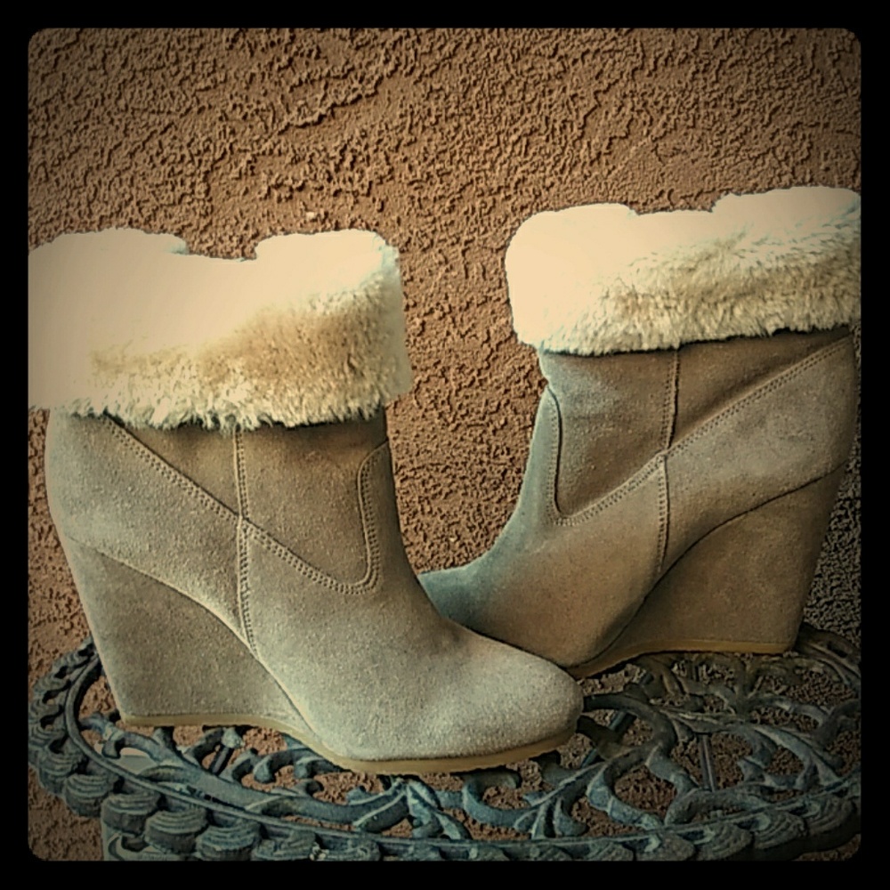 NIB COACH Suede Ankle Boots